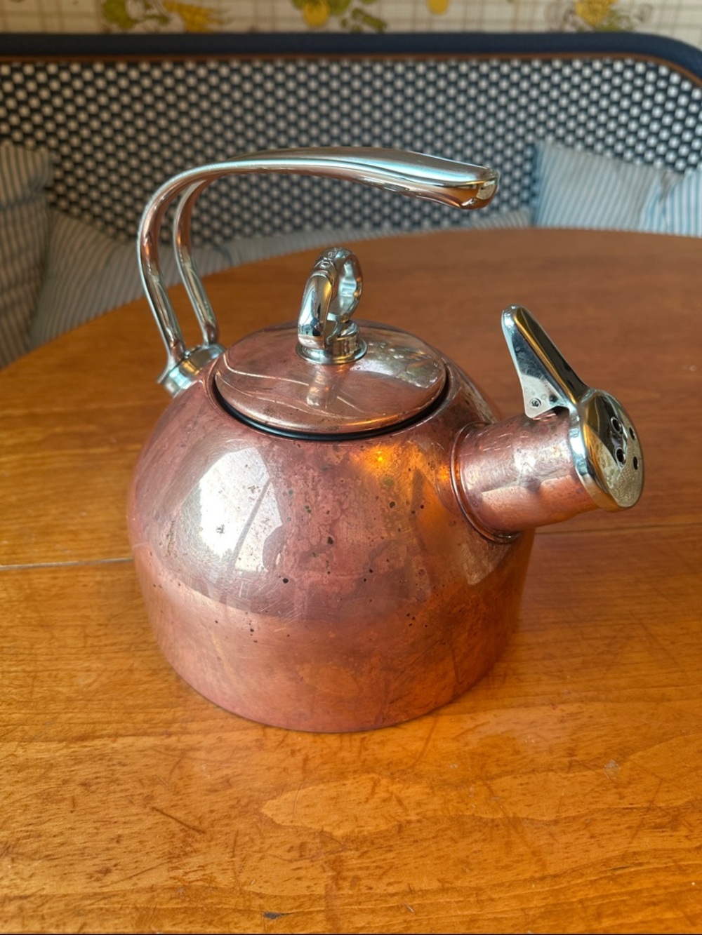 Chantal Copper Stainless Steel Whistling Tea Kettle - Picture 6 of 8
